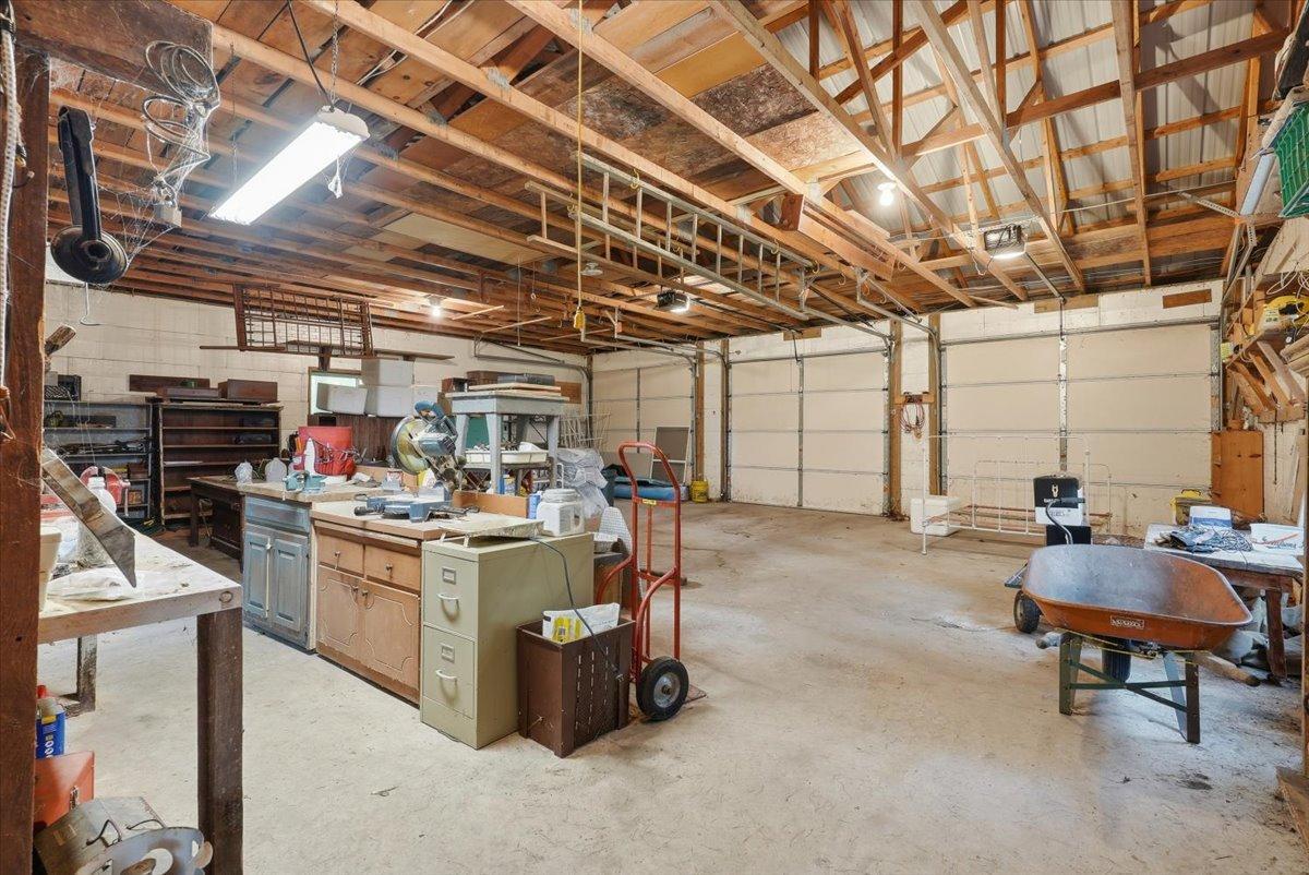 Three car garage measuring 30x30