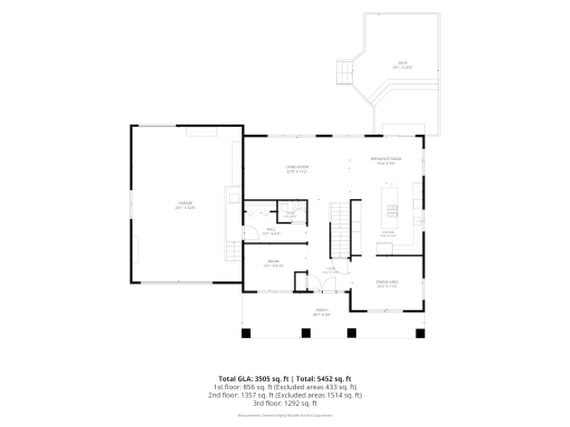 Main level floor plan