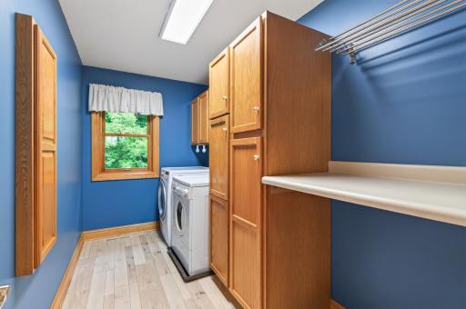Upper level laundry room