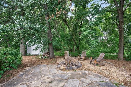 Back yard patio and fire pit