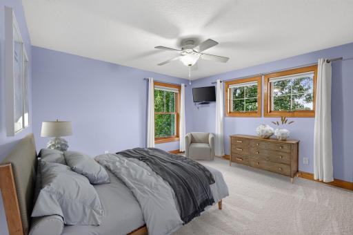 Upper level 3rd bedroom - virtually staged