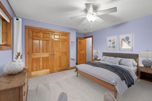 Upper level 3rd bedroom - virtually staged