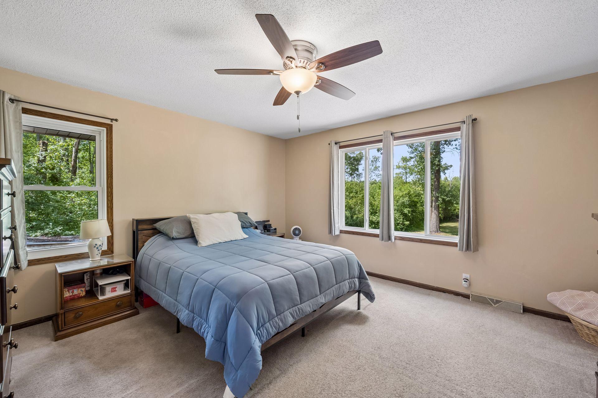 Spacious main level primary bedroom