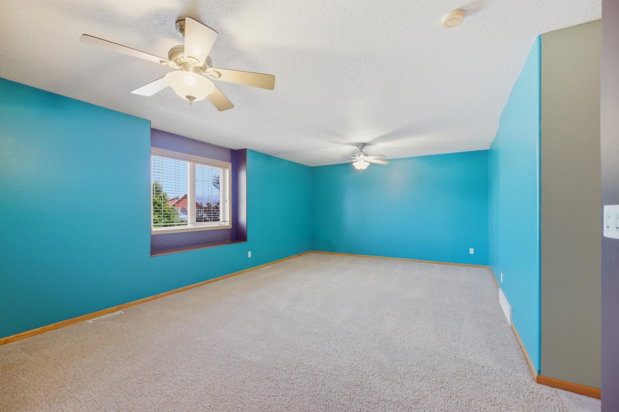 Large, bright second floor Family Room