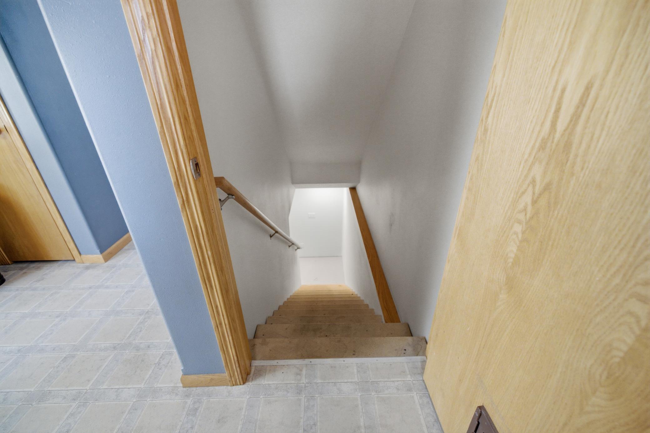 Main level view to Basement stairs