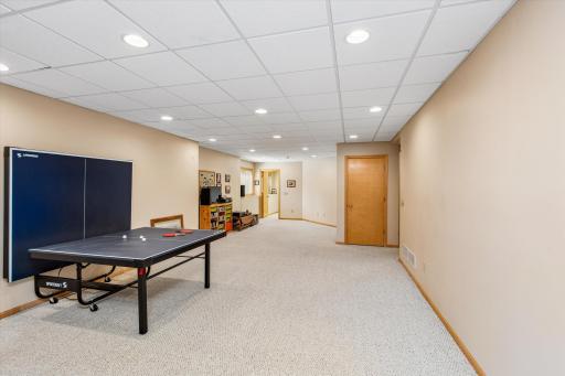 View of Amusement room into family room loads of space!