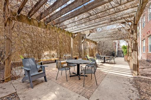 Enjoy private community patio space!