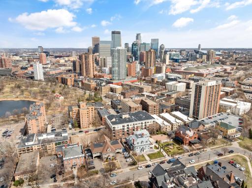 Sweeping skyline views place this home in the heart of Minneapolis.