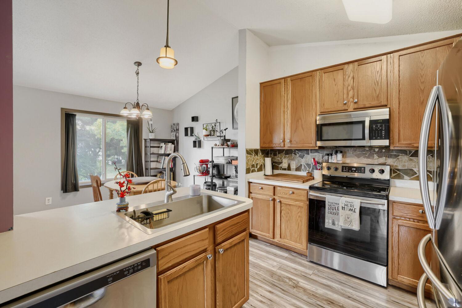 Big sink and plenty of storage.