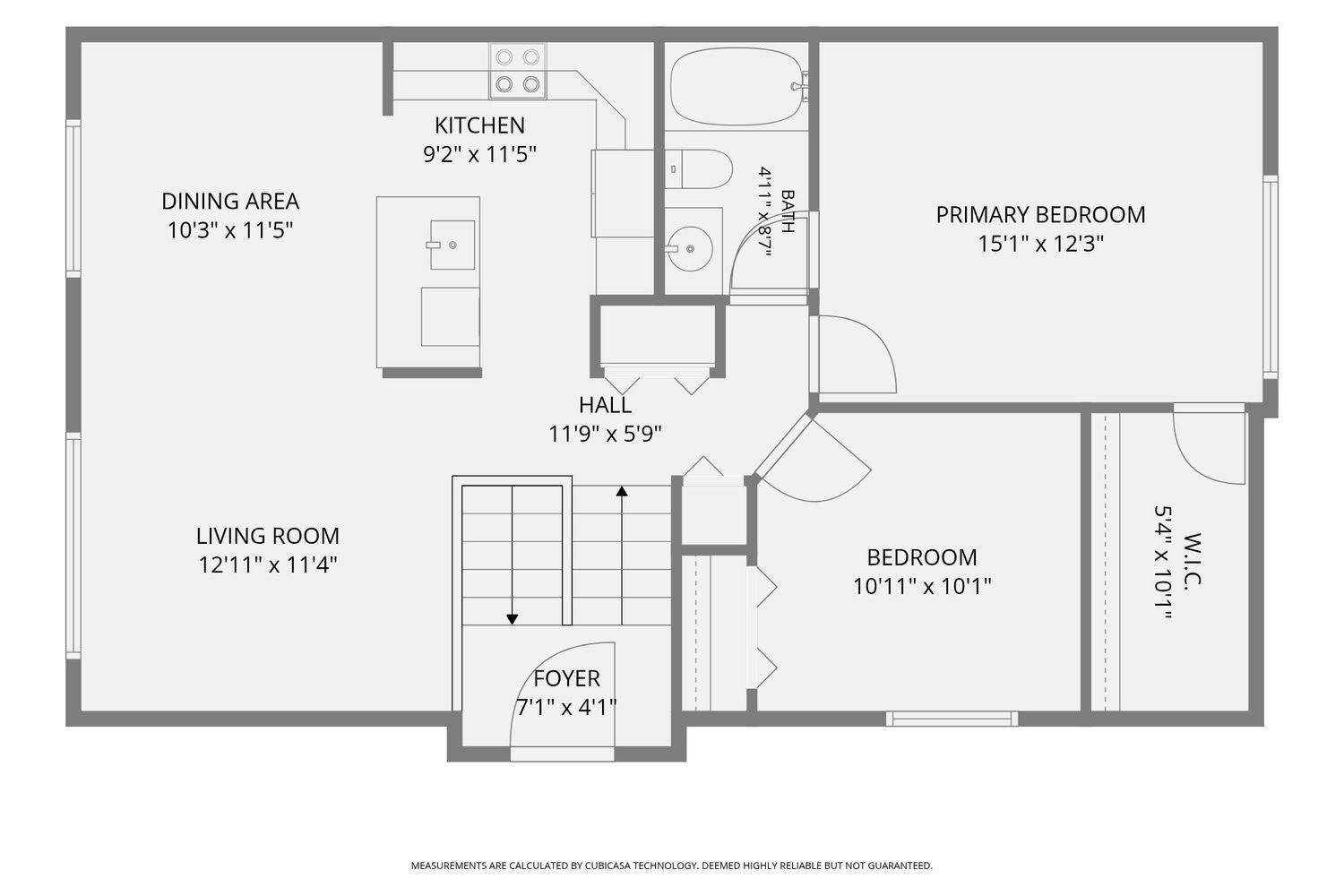 Floor plan upper level.