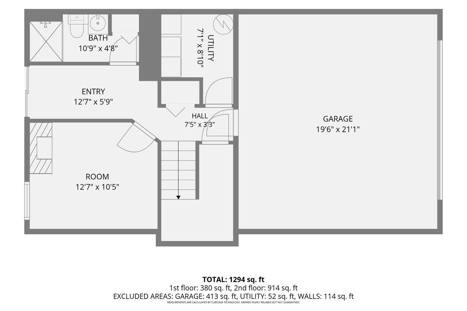 Floor plan lower level.