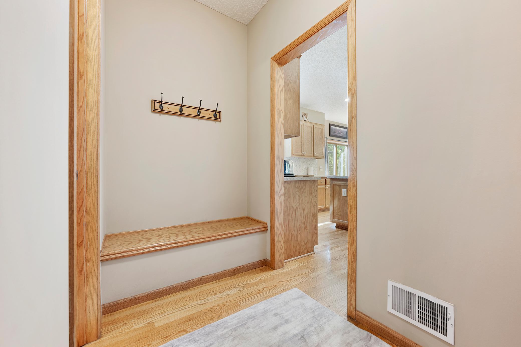 Mud room area next to garage