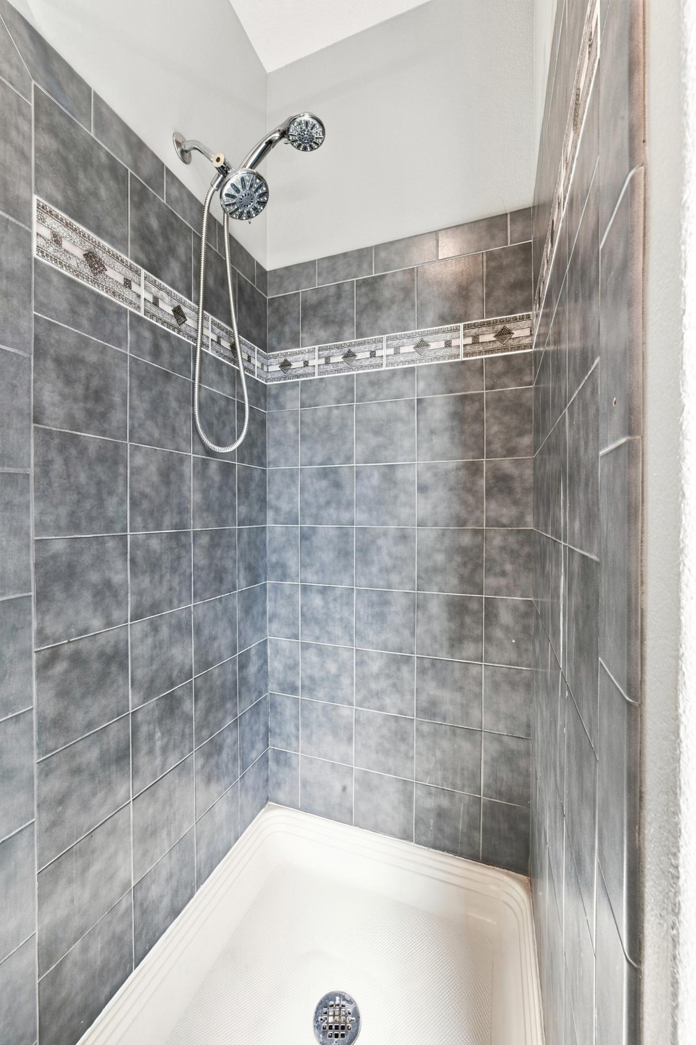 Master Suite Tiled Walk-In Shower