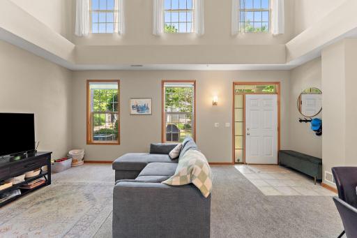 Living room foyer view! Staged.