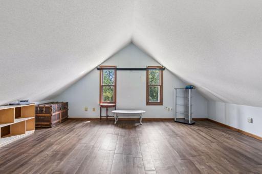 loft with pull down projector