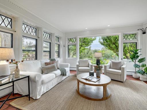22 - Sunroom. soak up the sun all winter long in this glorious, 4 season sunroom.