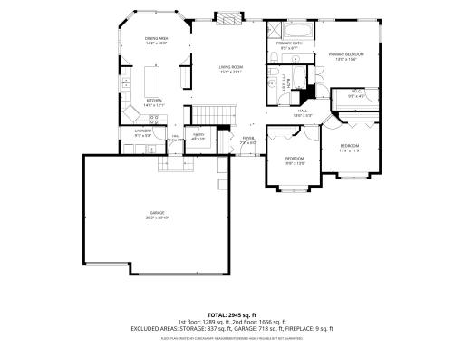 Main level floor plan