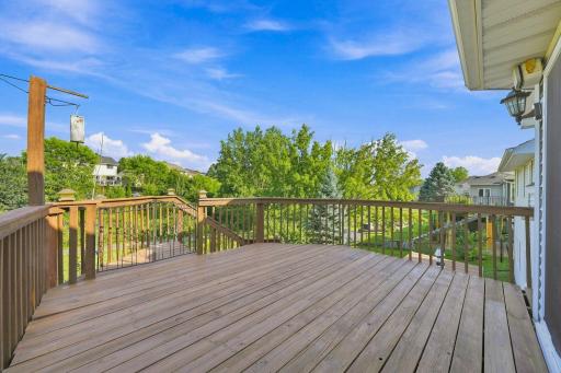 large deck just stained
