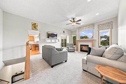 Living room with large window