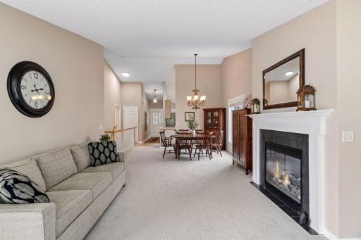 Cozy up to the gas fireplace in the living room!