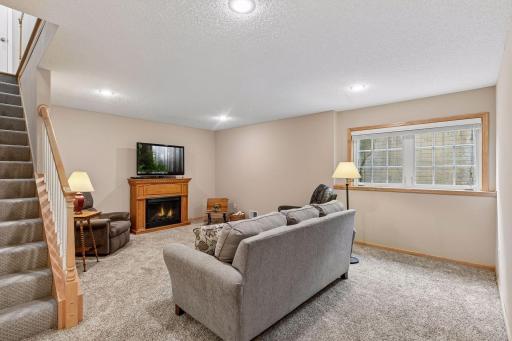 Great gather space in the lower level family room