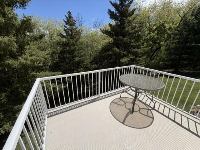 Deck with great views and room for patio table and chairs