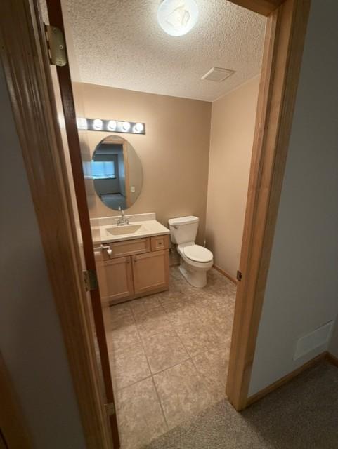 Lower level family room has a 'must have' half bath'