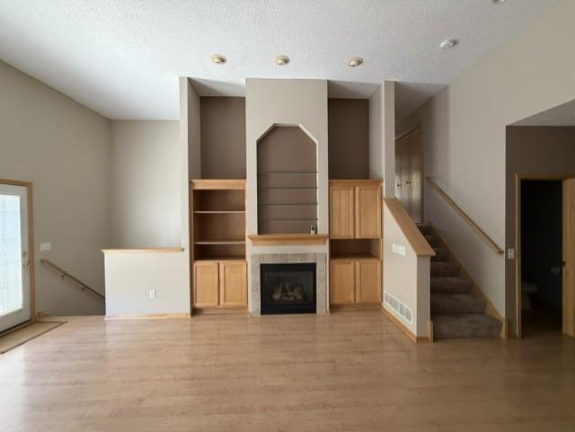 Gas fireplace with designer built ins