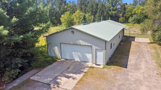 The pole building is set up as the front being the garage space with a middle workshop and the back is cold storage.