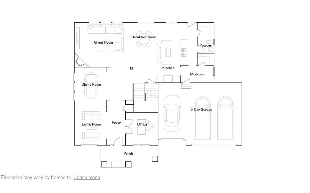 Main level floorplan