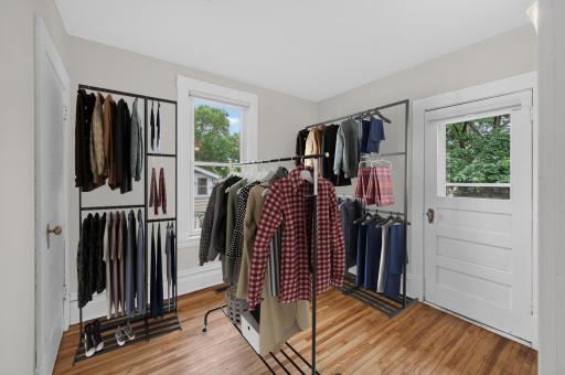 4th Bedroom virtually staged as walk-in closet