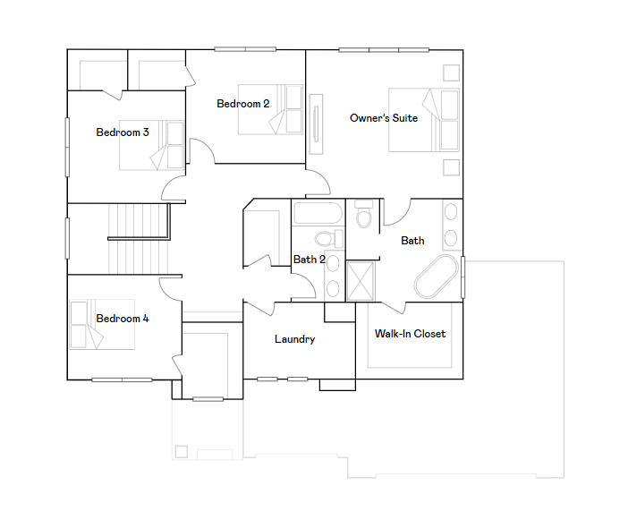 Sinclair upper level floorplan
