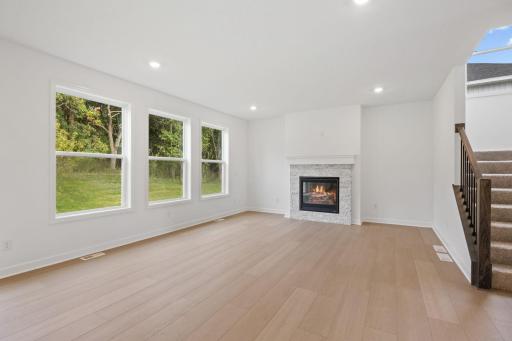 The Great Room provides a natural gathering space within the home for residents to rest and relax on the couch after a long day of play.