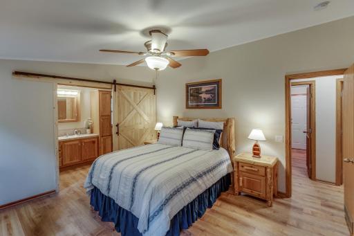 Primary Suite w/ custom barn door