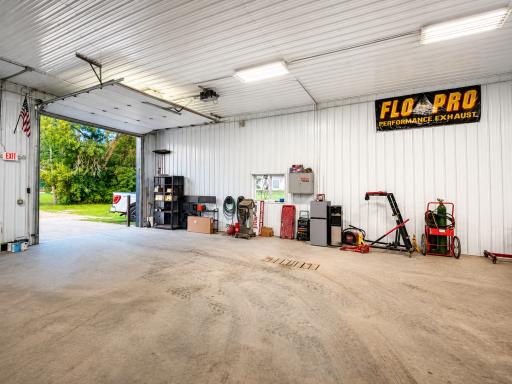 Steel lined walls and full concrete floor