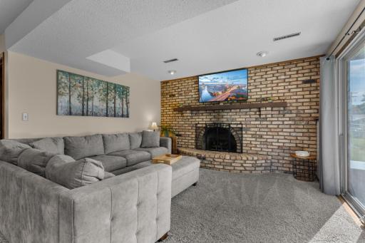 Brick Fireplace