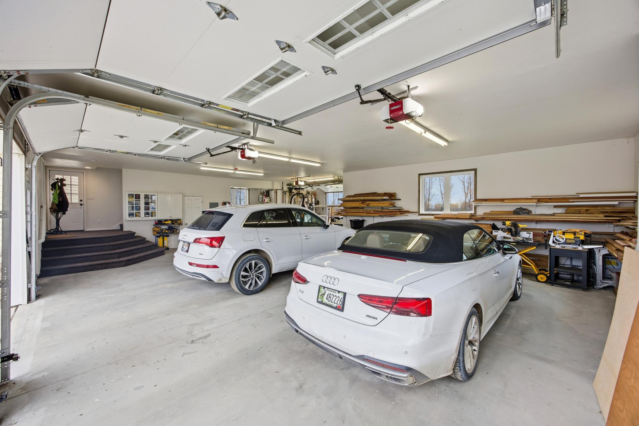 Finished Garage - Heated Floor