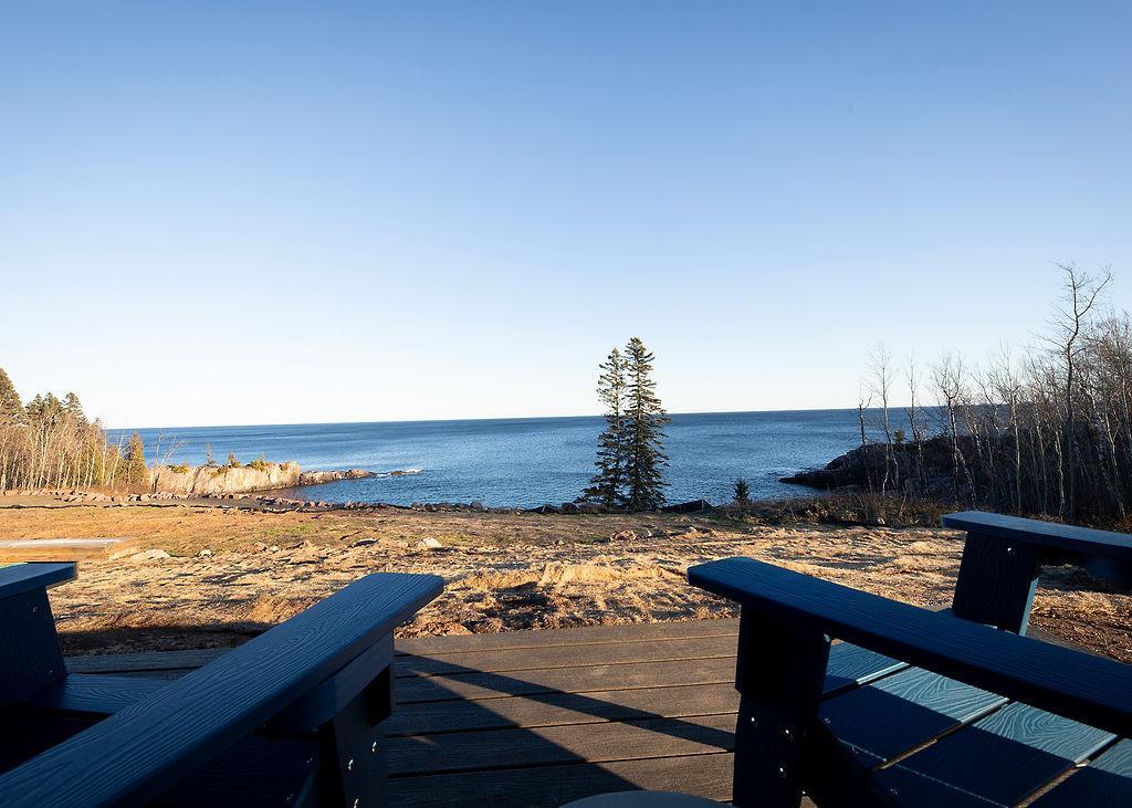 Attached lake-side deck