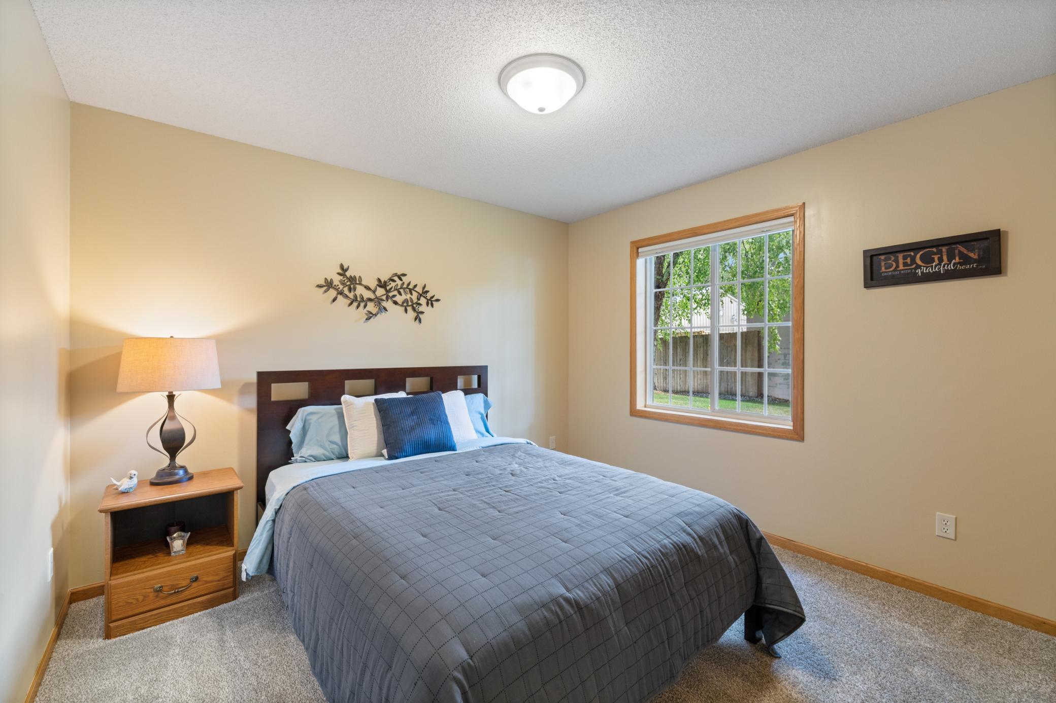 Second bedroom is also large and bright