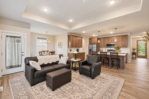 The main floor is perfect for entertaining or an evening in front of the fire and TV