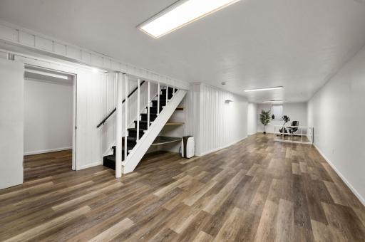 Finished lower level offers large living space that can adjust to your needs