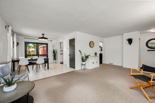 Dining and living room open to eachother.