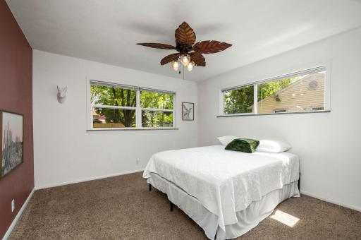 One of three bedrooms on main level