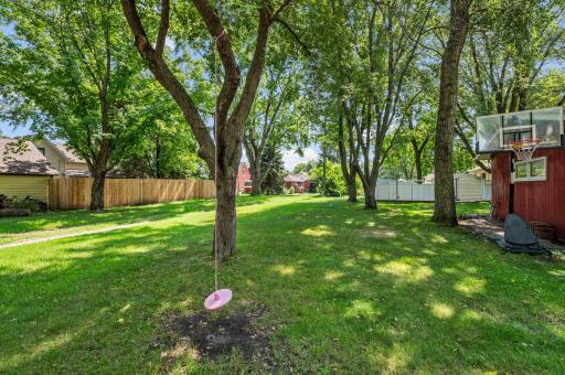 Spacious yard