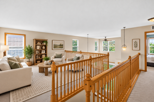 Upstairs loft area - Photo has been virtually staged