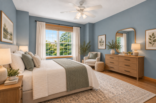 Main level bedroom - Image has been virtually staged