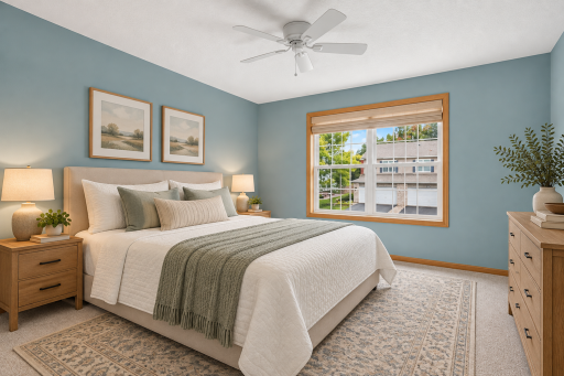 Upstairs bedroom 2 - Image has been virtually staged
