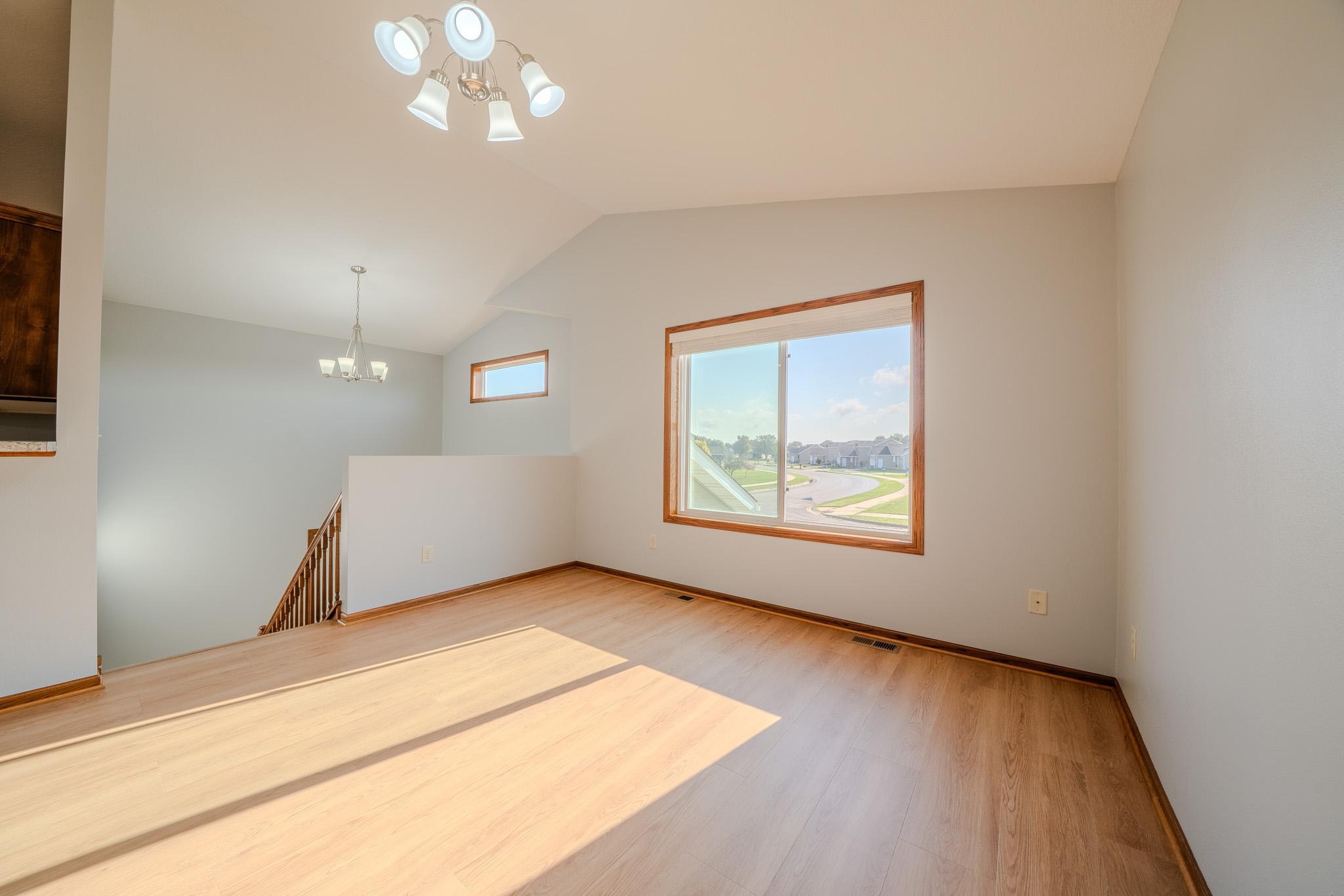 Boasting with natural light with vinyl windows