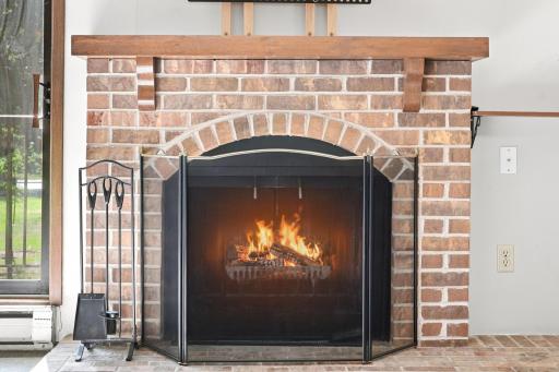 Wood burning image is virtual