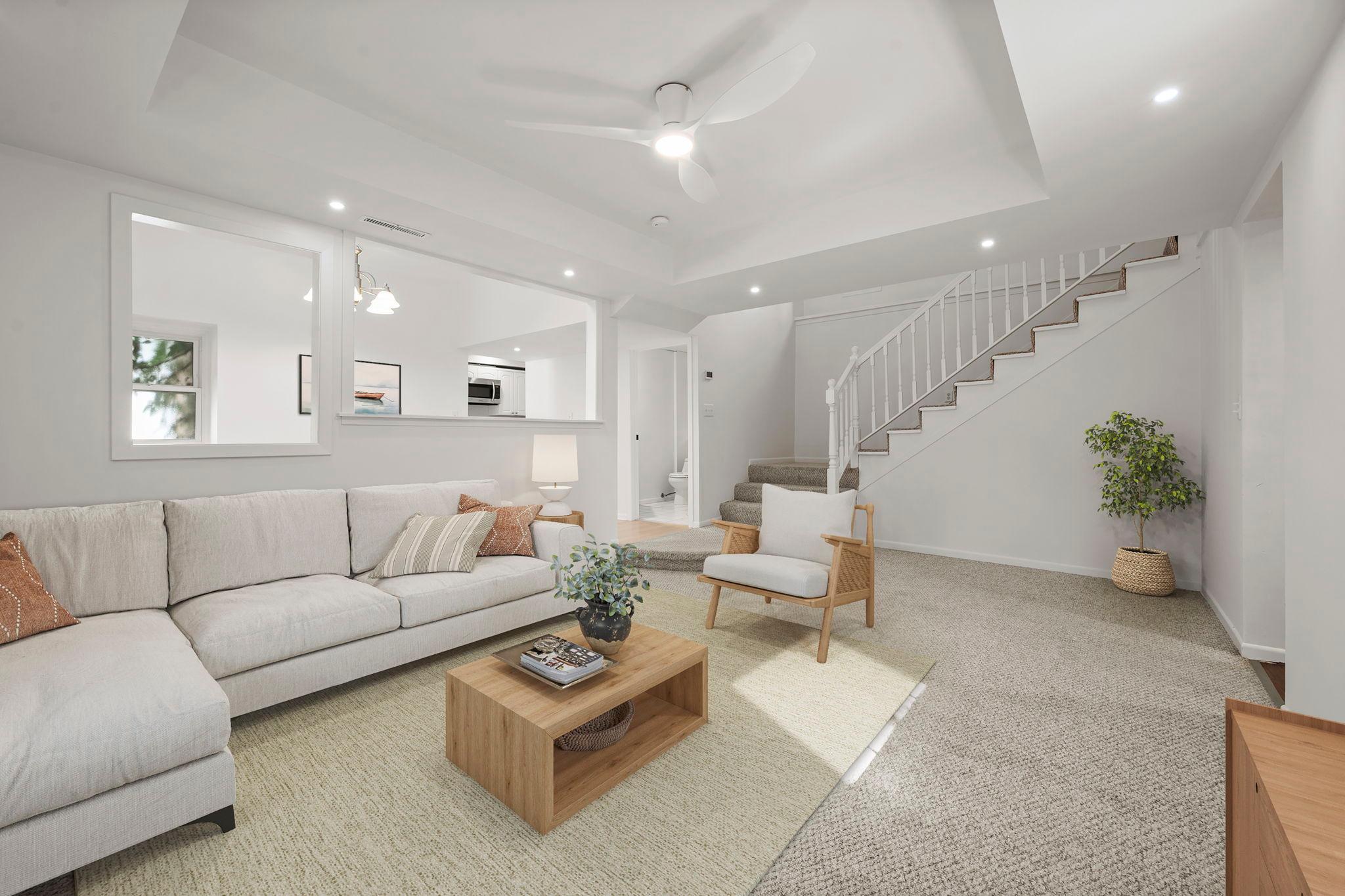 Living Room - Main Level - Virtually Staged